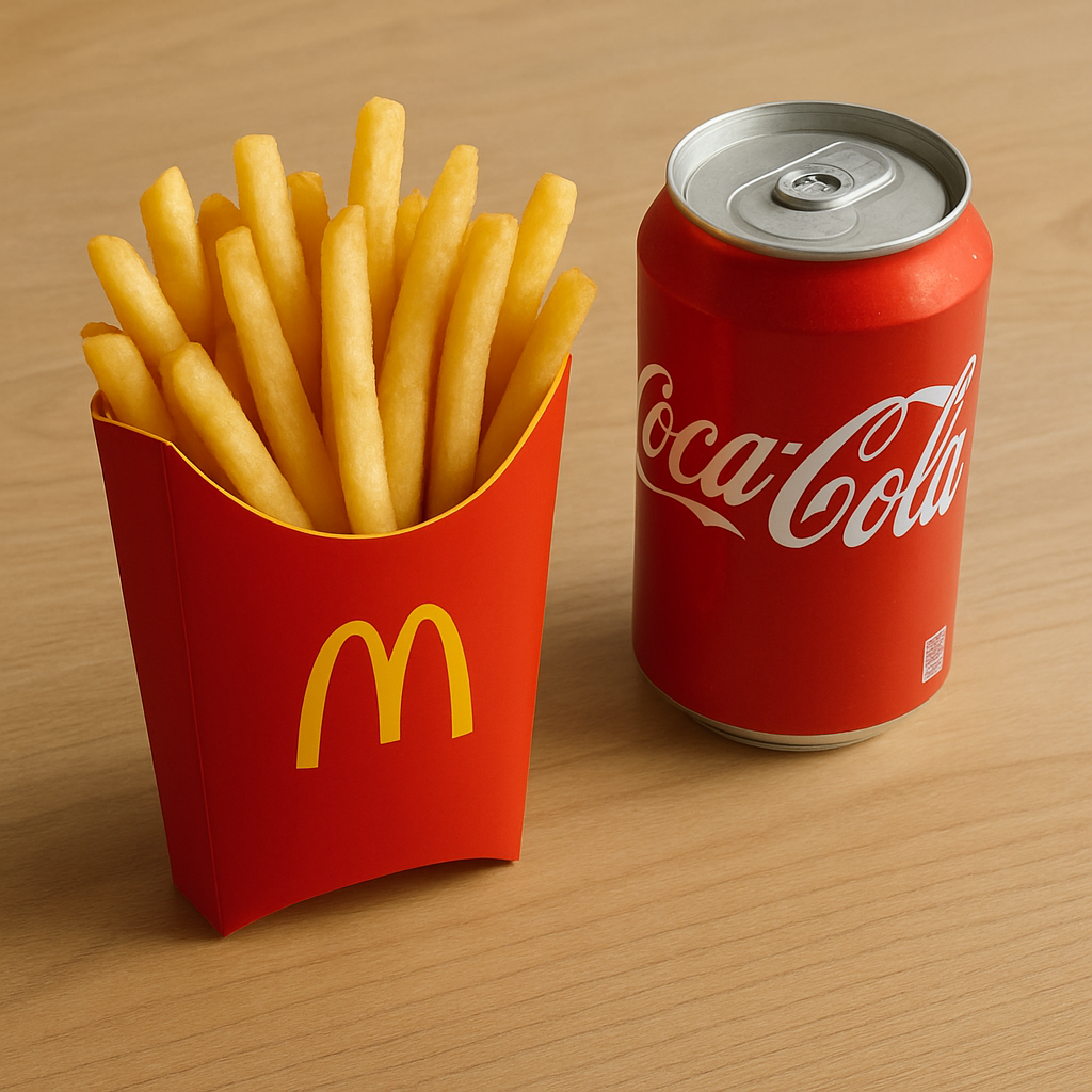 ポテトとドリンク