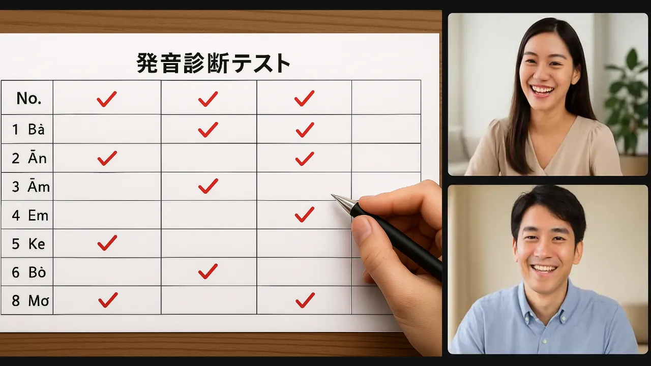 発音診断テストの画像